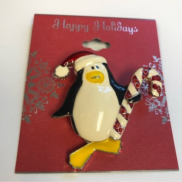Vintage Holiday Penguin Brooch/ NWT - Picture 1 of 3